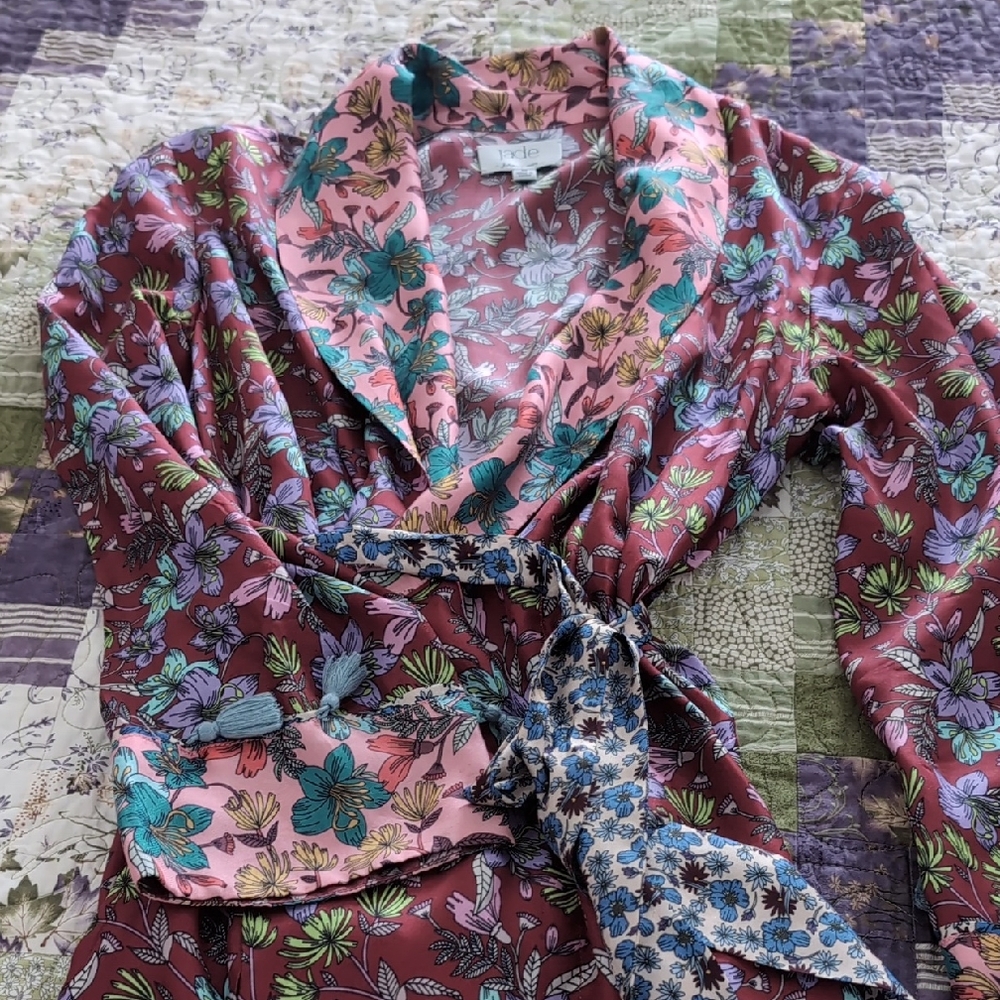 Floral Women's Jacket- Pink and Green